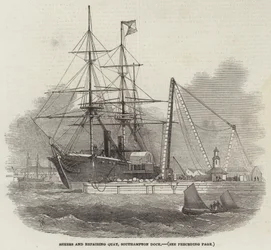 Cisailles et quai de réparation, Southampton Dock